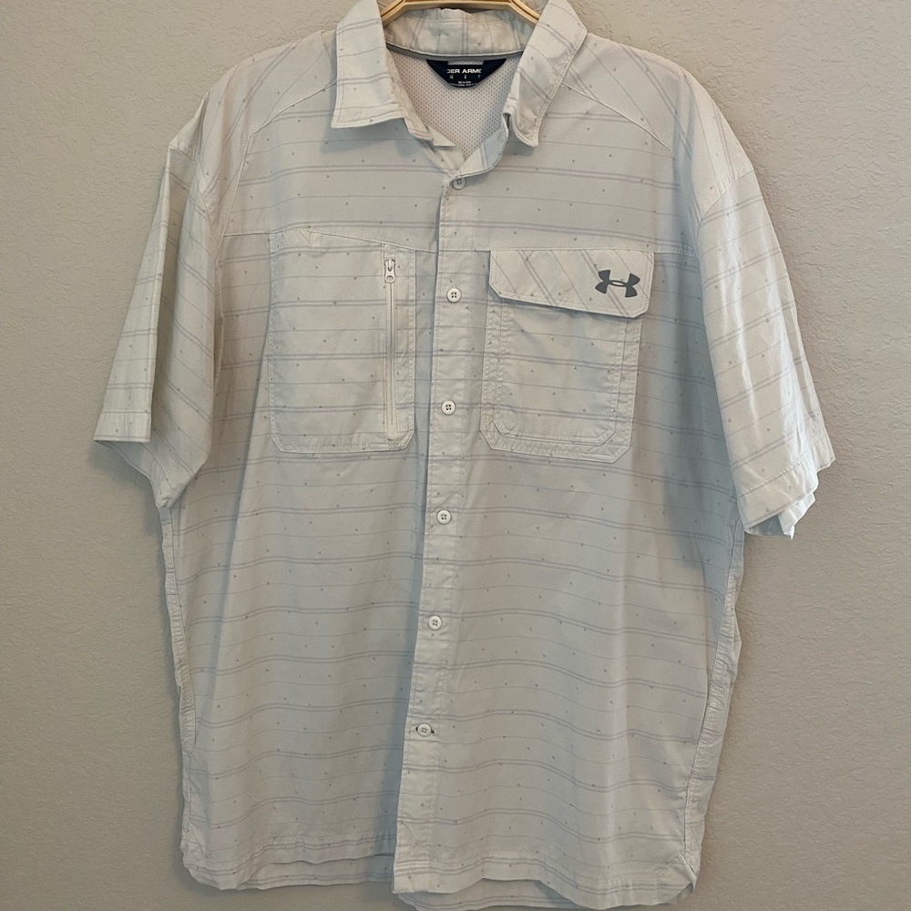 Men's Printed Under Armour Fishing Shirt • Large